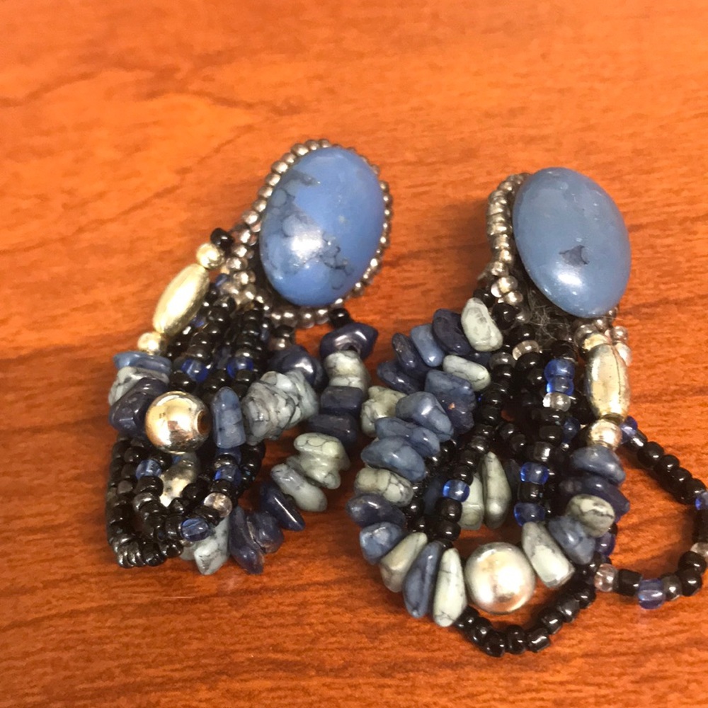 Cute Plastic Beaded Earrings